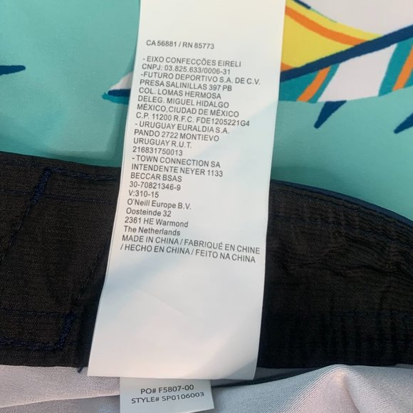 O'Neill Hyperfreak 20" Boardshorts Surfing Swim Quick-Dry Trunks ~ Size 32" - Picture 12 of 14